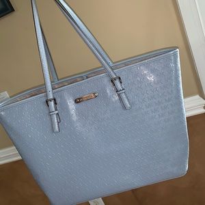 SOLD ON MERCARI Michael Kors Blue Purse/Tote Bag
